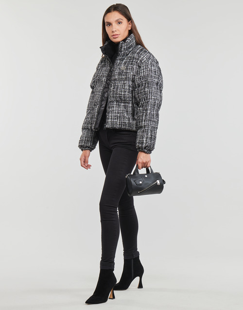 Karl Lagerfeld - BOUCLE PUFFER JACKET Negro / Blanco