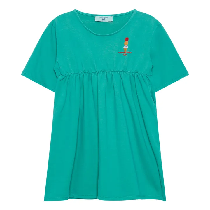 Weekend House Robe Glace Coton Bio | Vert Menthe