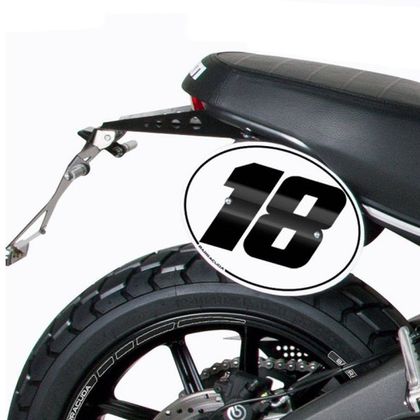 Plaques latérales Barracuda kit complet (support et Plaques numéro)