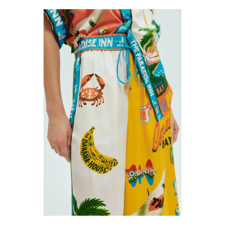 Alémais Pantalon Paradiso Soie | Ecru