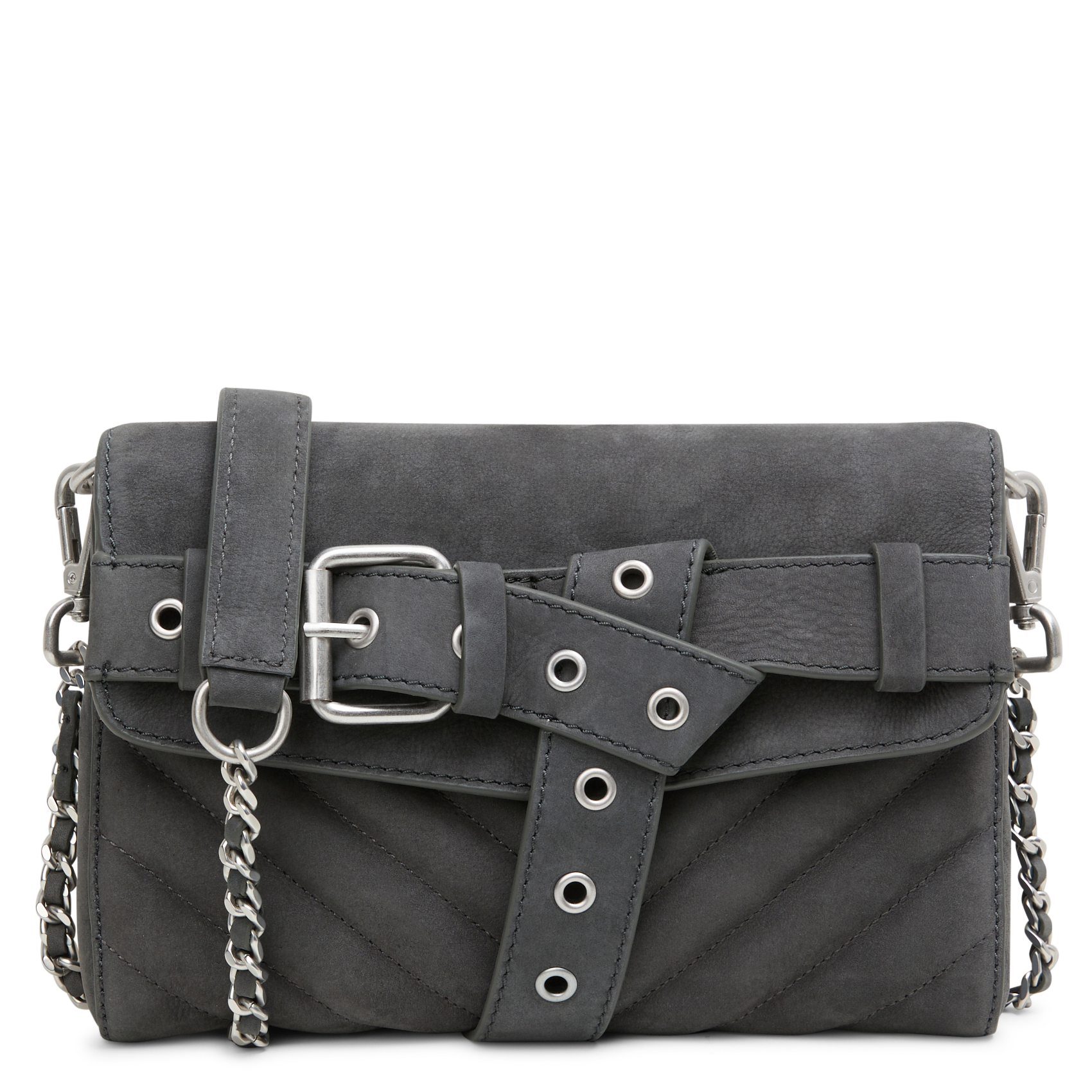 1440 - Sac bandoulière en cuir| Gris