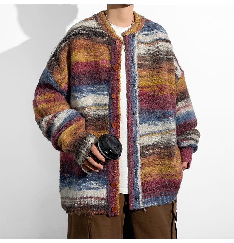 Filmas - Melange Button-Up Cardigan