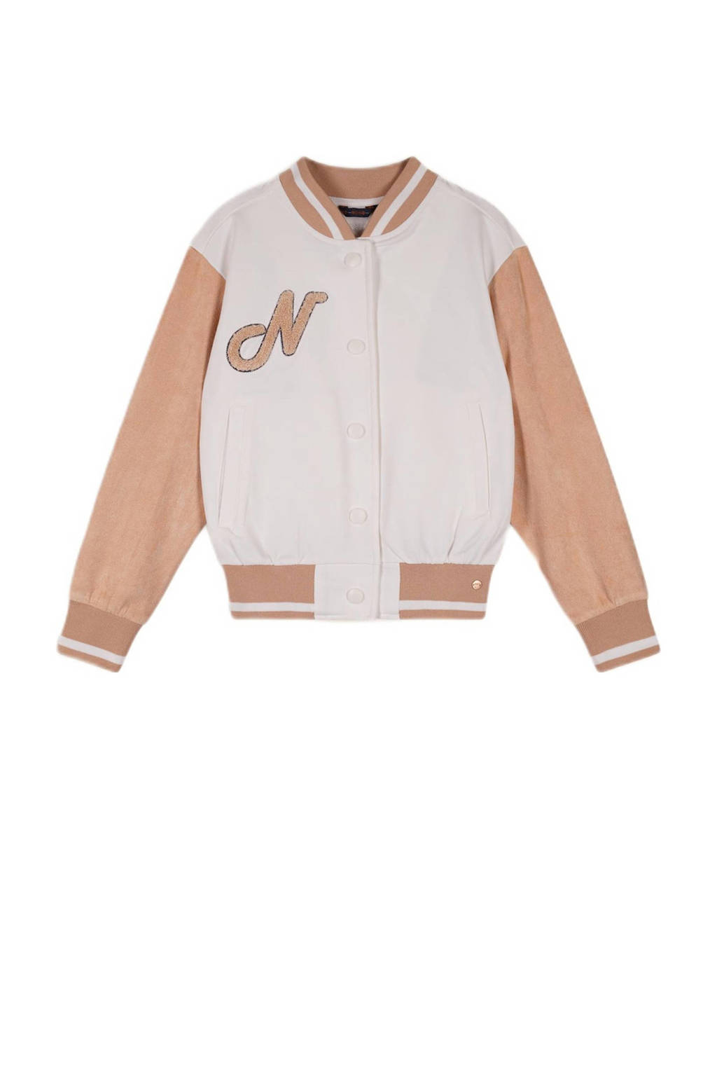 NONO baseballvest Darcy offwhite/zand