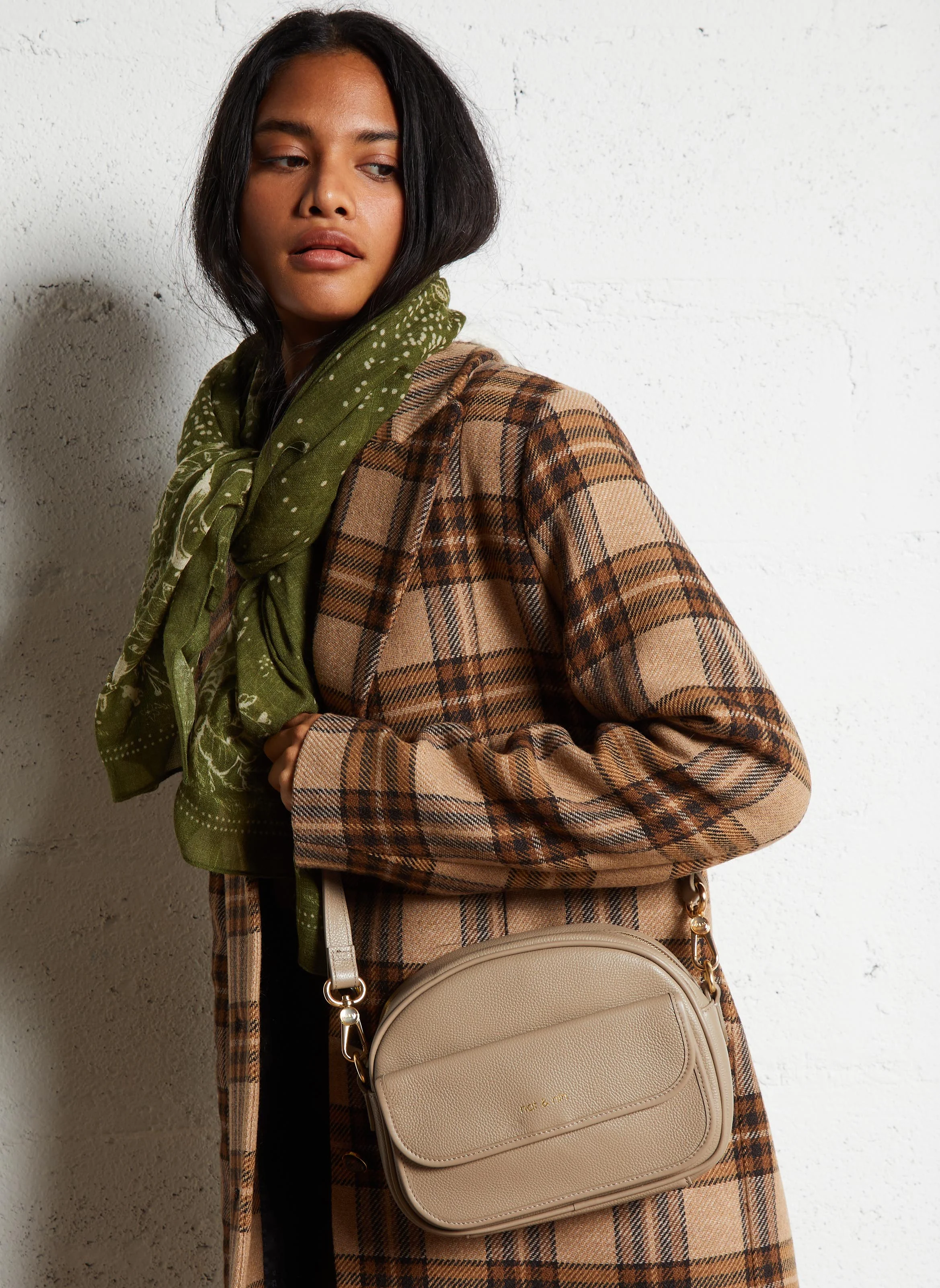 JUDY - Sac bandoulière en cuir | Gris
