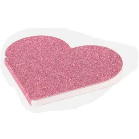 BRUNNEN Notizblock Glitter Herz, 1 Stück, 4-fach sortiert