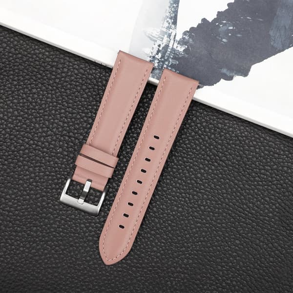 INF Klokkereim i ekte skinn til Samsung Galaxy Watch 3 Rosa