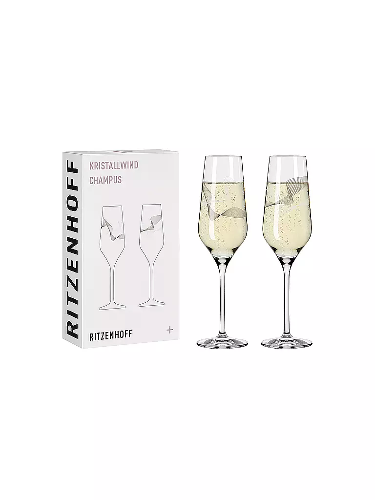 RITZENHOFF Champagnerglas 2er Set Kristallwind Romi Bohnenberg 2021 rosa