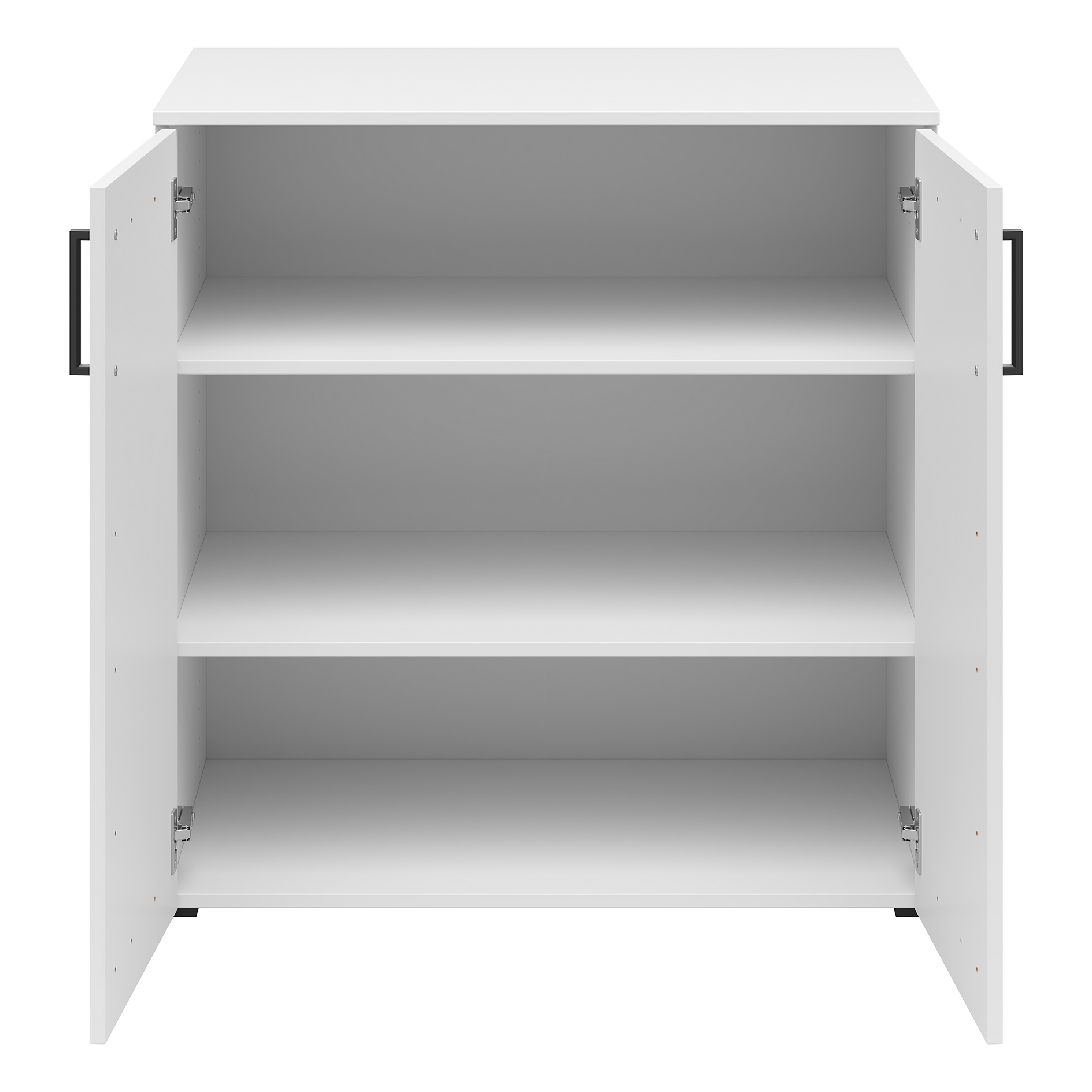 Kommode - weiß - 2 Türen - XL-Tiefe - 80 cm breit