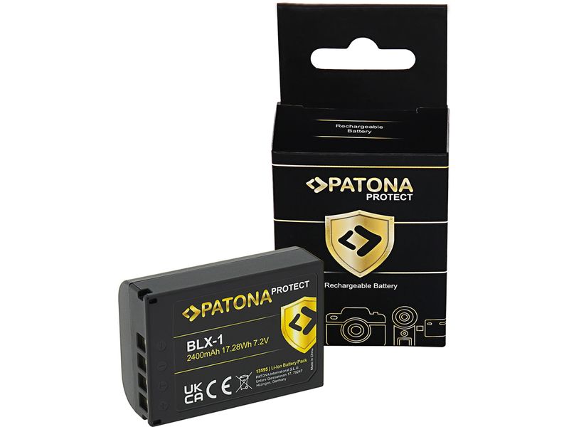 Patona PROTECT Battery für Olympus BLX-1 OM-1 PROTECT Batteriesatz für Olympus