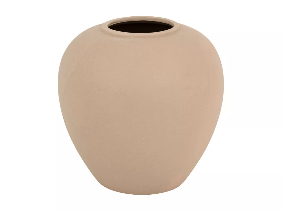Vase boule en céramique mat Rose antique H 22 cm