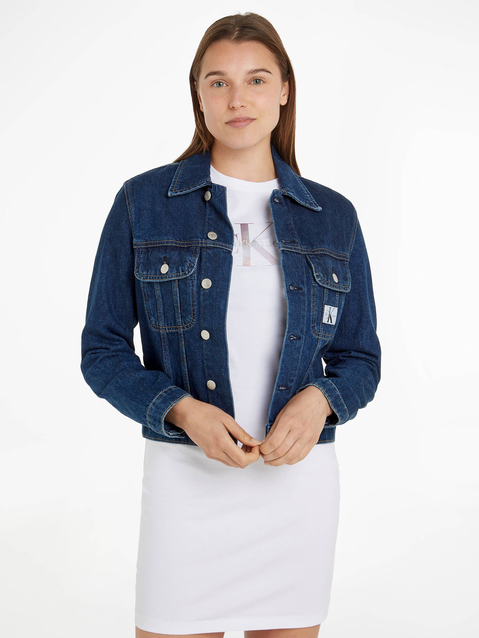 CALVIN KLEIN JEANS| Damen Jeansjacke CROPPED 90s DENIM