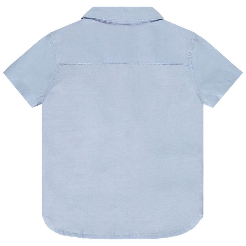 Chemise manches courtes uni pour bébé garçon - Bleu