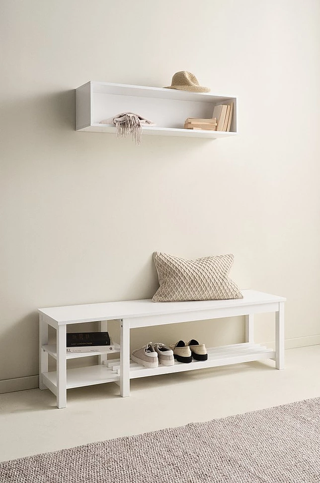 LUEVEN benk/skohylle 150 cm