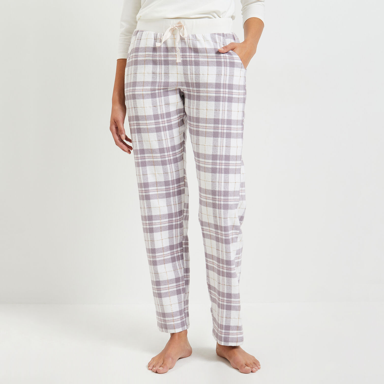 Pantalon pyjama carreaux femme