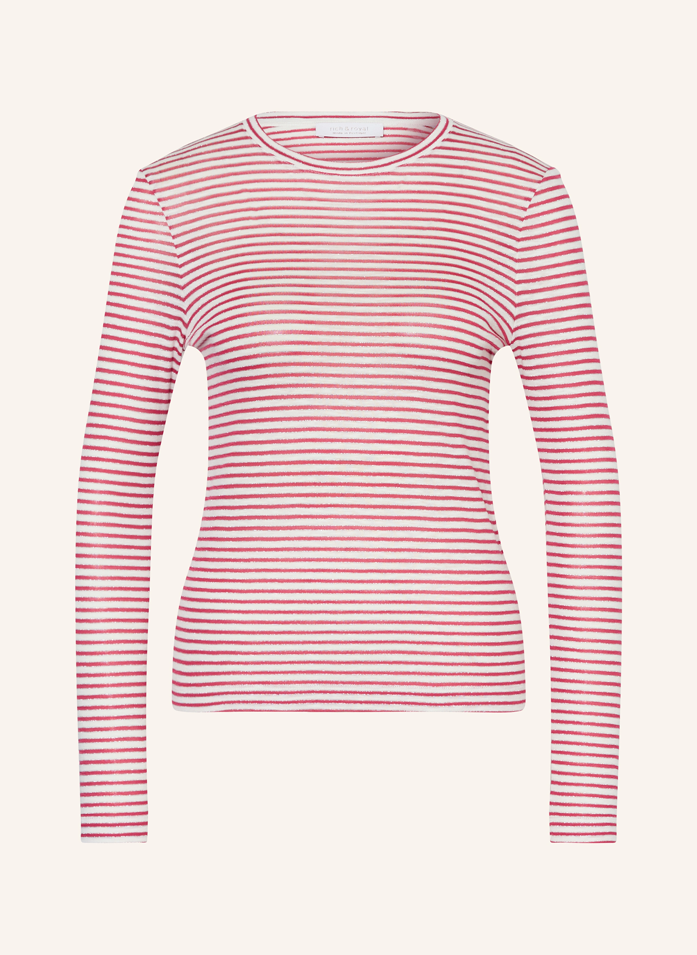 Rich & Royal Longsleeve mit Glitzergarn