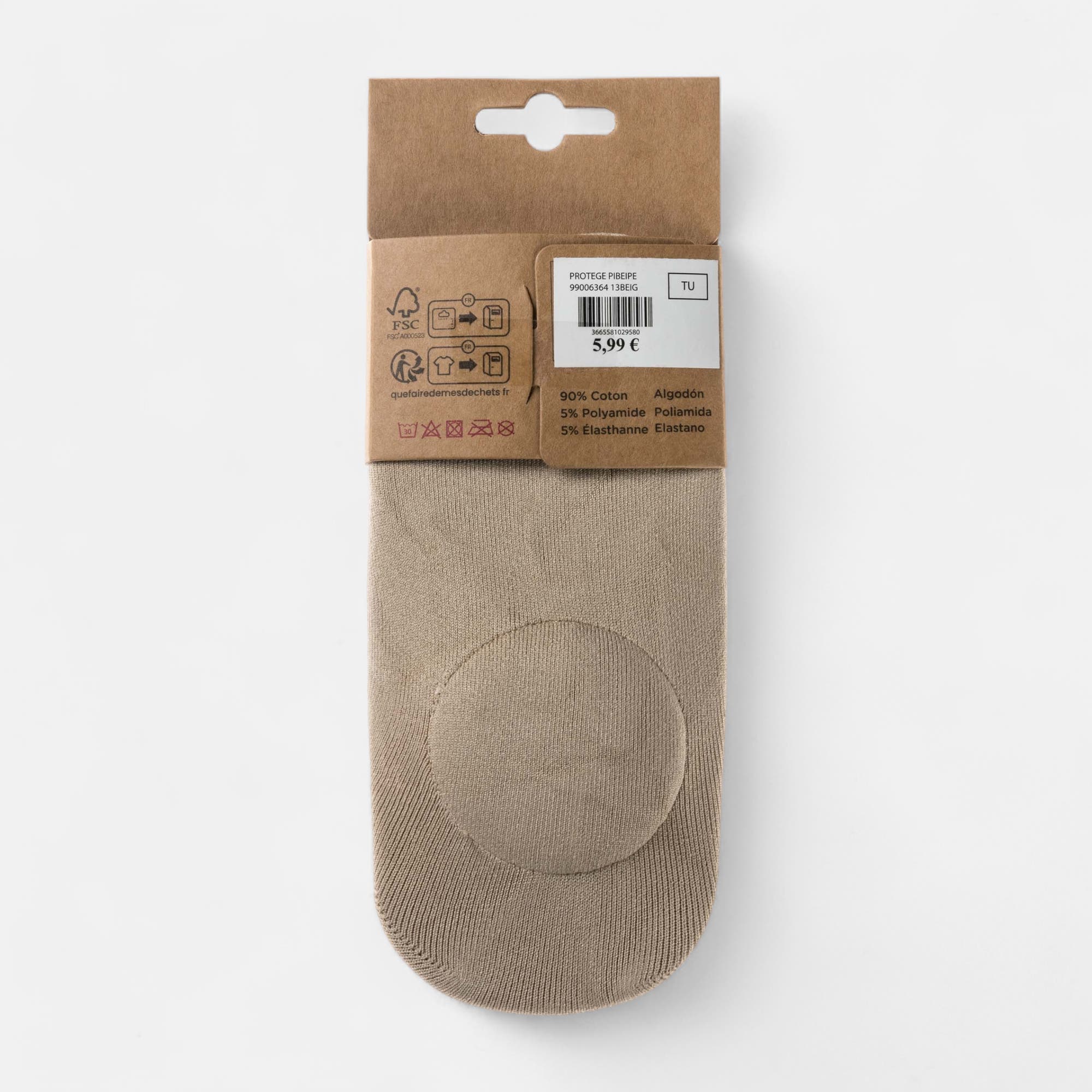 Mi-bas Femme beige