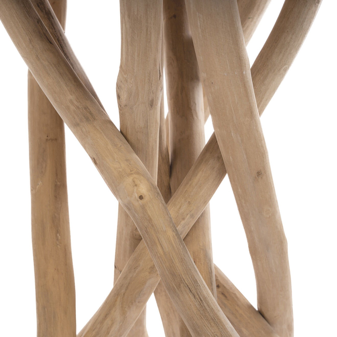 Bazar Bizar Table d'appoint Gili naturel - 60x60x75 cm
