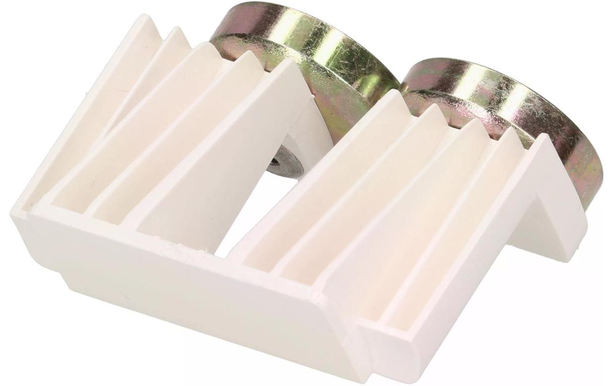 Halterung mit Magnet, erhöht, CUBO, Weiss 2 StückBefestigungsset mit Magnetbefestigung