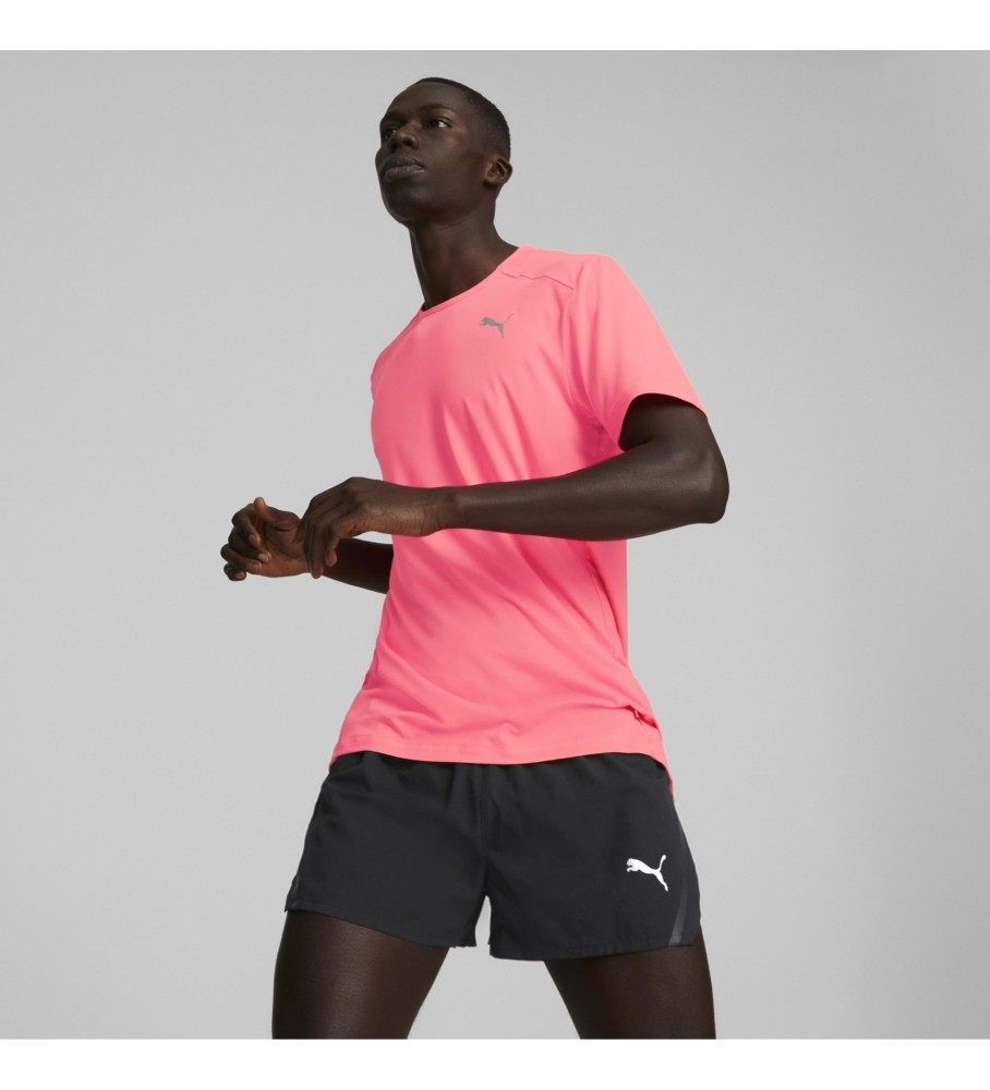 Camiseta Puma Cloudspun para corrida rosa