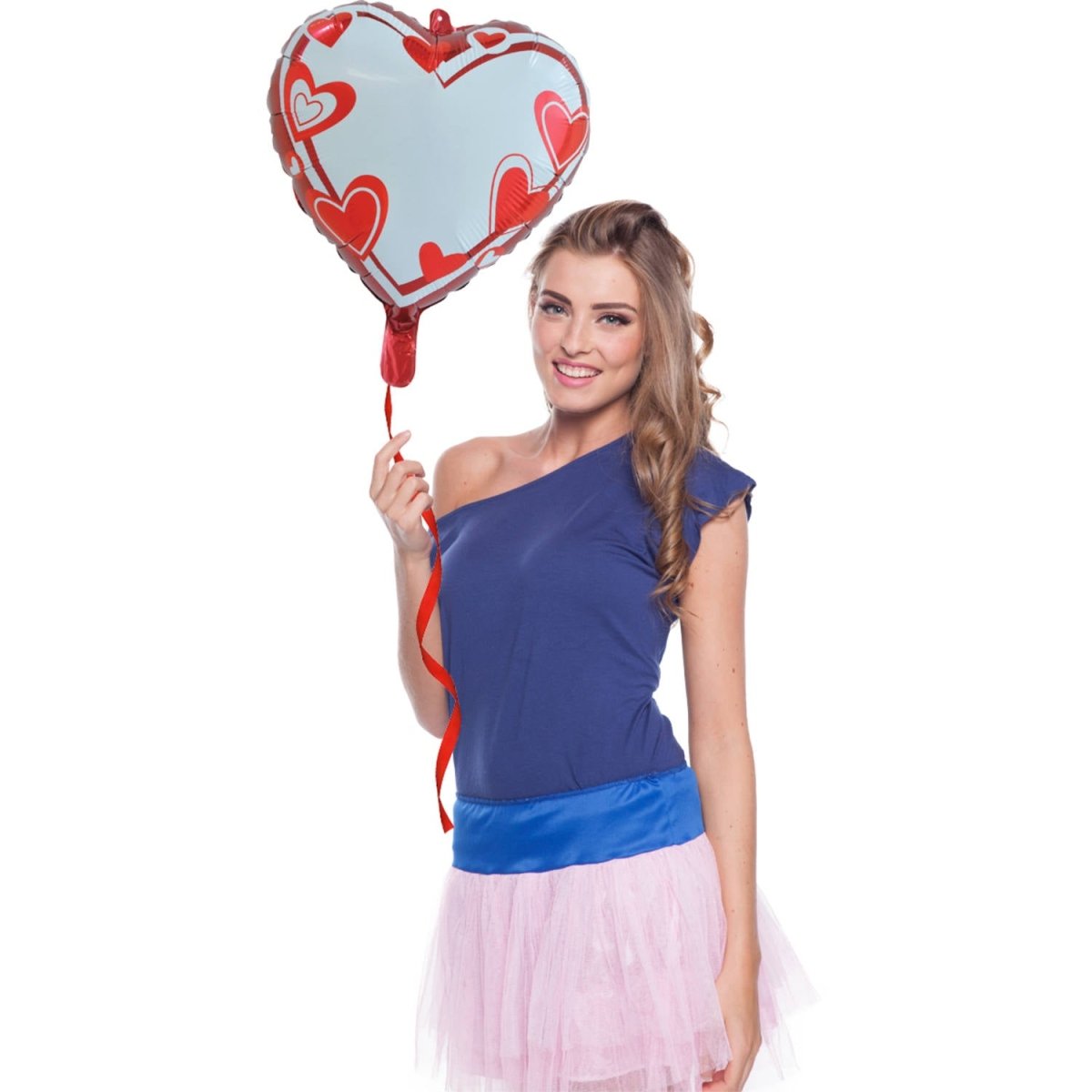Hart Helium Ballon Beschrijfbaar Leeg 45cm
