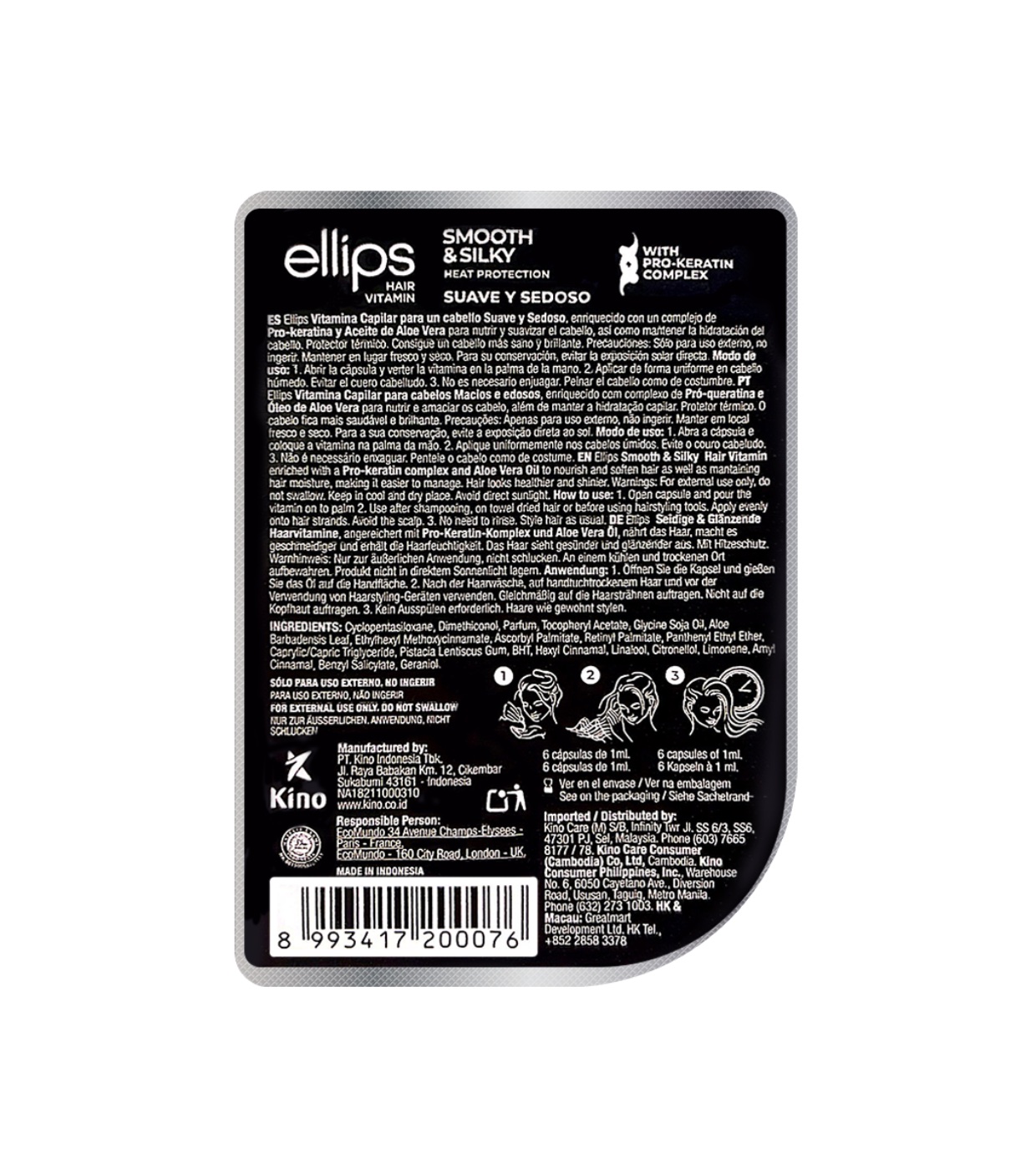 Ellips - Ampolas de vitaminas capilares com complexo Pró-queratina - Cabelos danificados