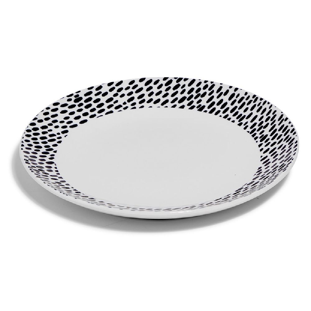 Lot de 4 assiettes à dessert rondes porcelaine Ø19 cm