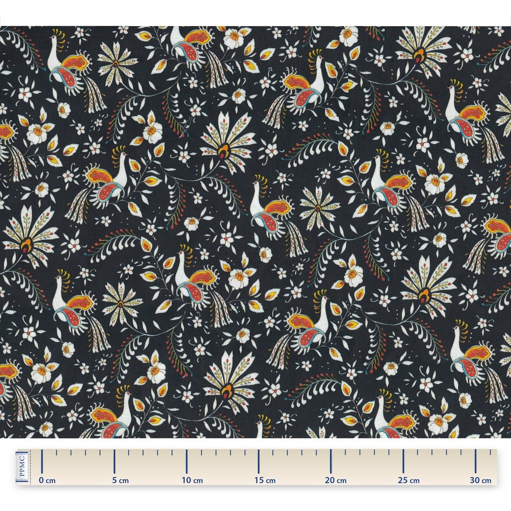 Tissu Enduit Au Mètre Oiseaux-Lyre