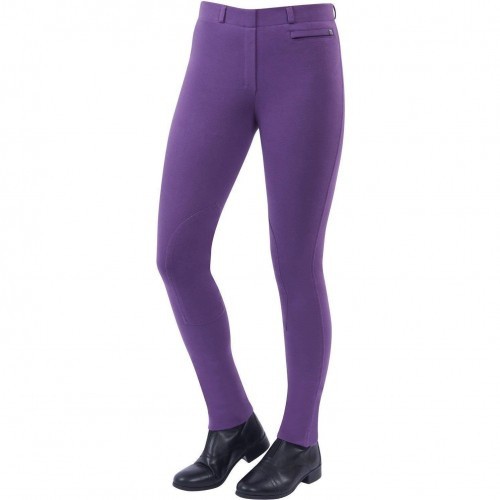 Calças de montaria femininas Supa-fit, cor Berry
