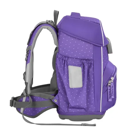 Step by Step BASIS Schulranzen-Set Purple Konfetti, 4-teilig