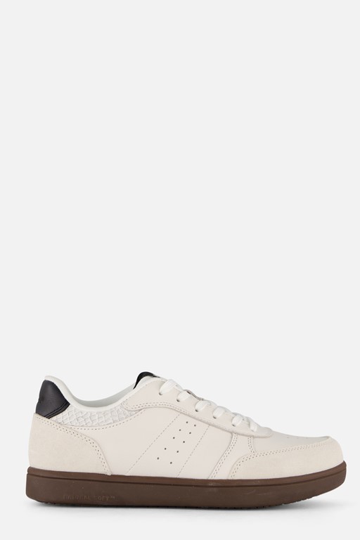 Woden Bjork Mix Sneakers wit Leer