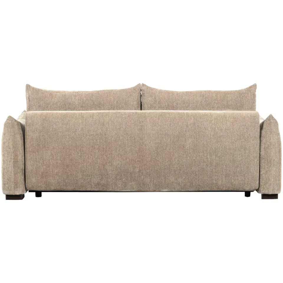 WOOOD Jonne 3-Zits Slaapbank - Chennile - Naturel - 92x233x105