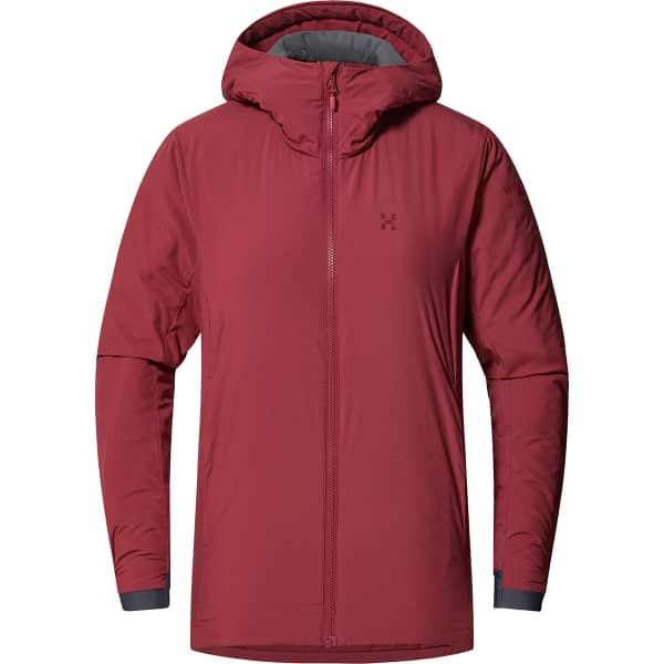 Doudoune randonnée HAGLÖFS MIMIC ALERT HOOD W CARMINE RED