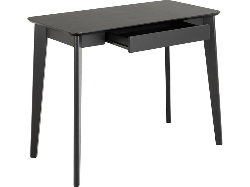 AC Design Tisch Roxby, Eiche, Schwarz Schreibtisch mit Stauraum im skandinavischen Stil