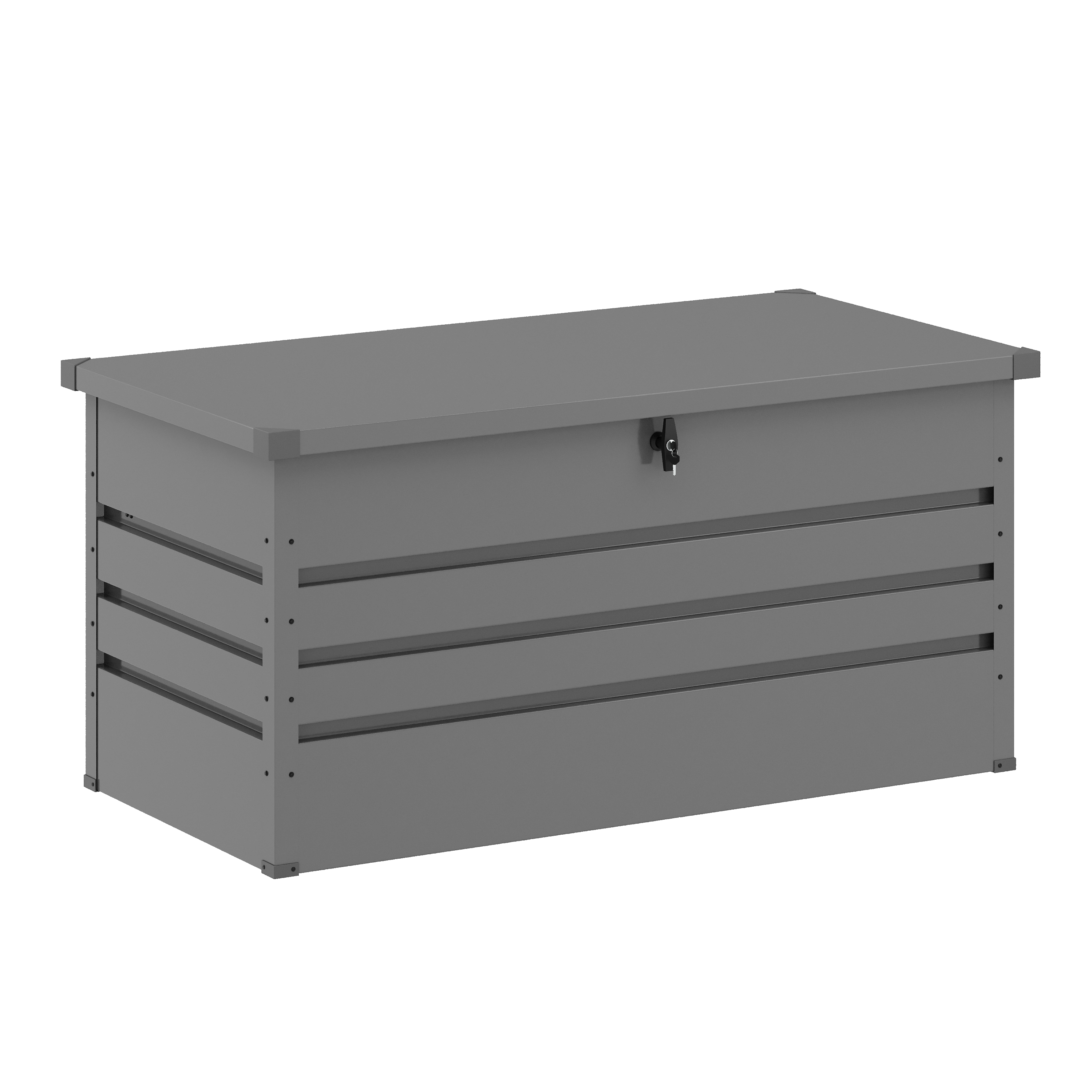 Gartenbox wasserdicht MONACO 132 x 62 x 64 cm 400L grau
