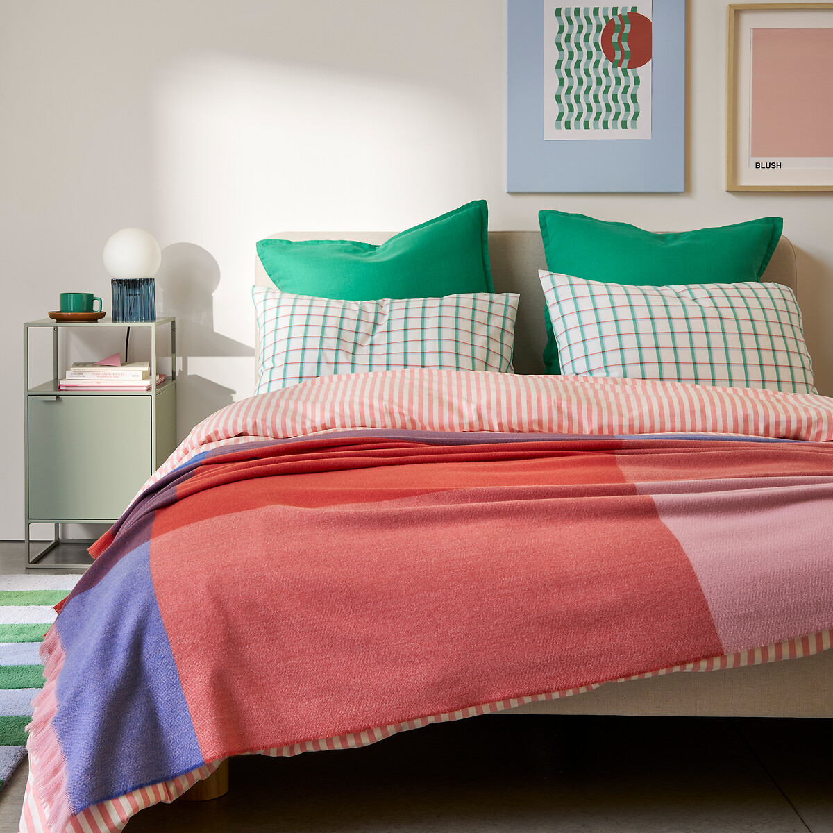 LA REDOUTE INTERIORS<br>Manta xadrez, Mebala