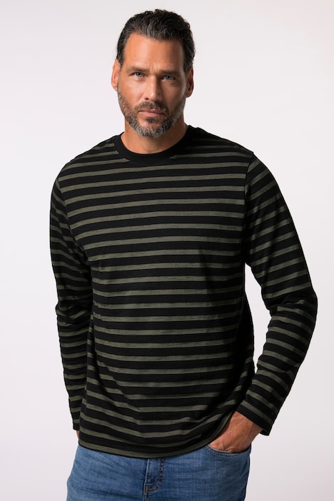JP AWARE Langarmshirt, Ringel, Biobaumwolle, bis 8 XL