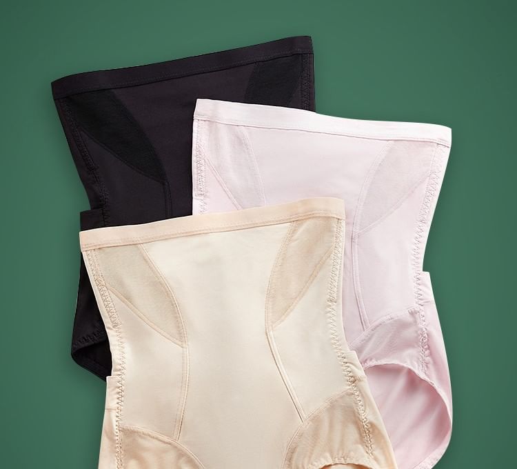 Faiar - Hoge taille effen mesh corrigerende panty