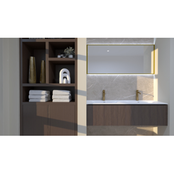 Wandtegel Sierra marmerlook 30 x 60 cm keramiek grijs/beige 1,08 m²
