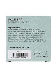 Shampoo Bars Facewash Bar Eucalyptus en Tea Tree 60GR