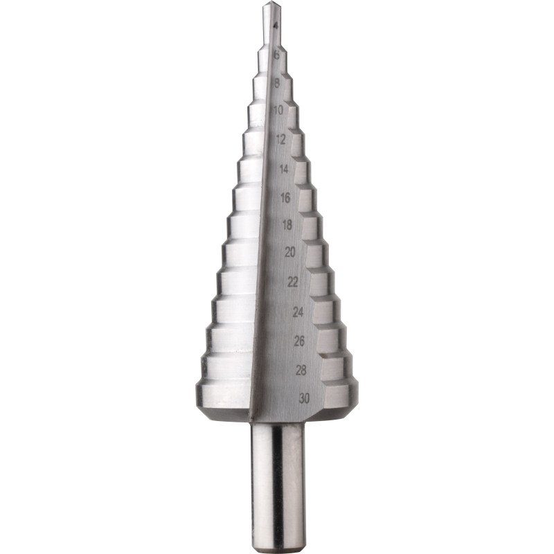 Foret étagé HSS standard 4-30 goujure droite non revêtu