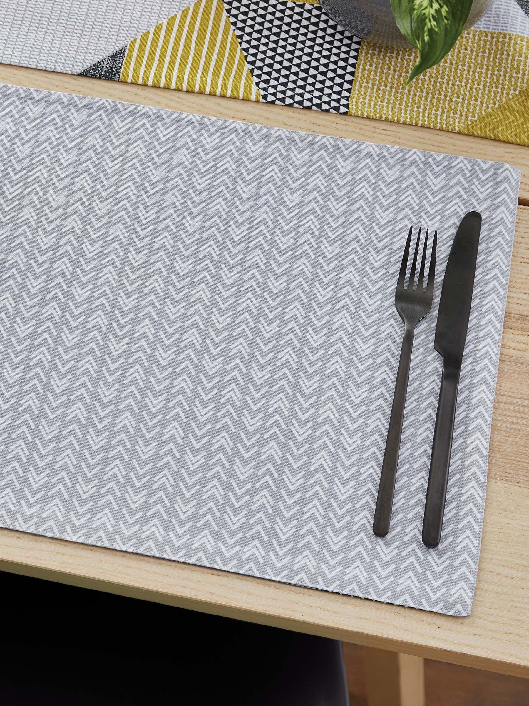 Catherine Lansfield Larsson set van 2 afwasbare placemats van 100 katoen