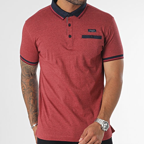 Polo Manches Courtes Drexler Bordeaux Chiné