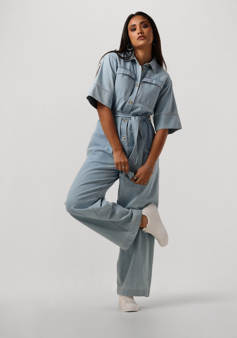MSCH COPENHAGEN blauwe msch copenhagen jumpsuit mschshayla 2/4 jumpsuit