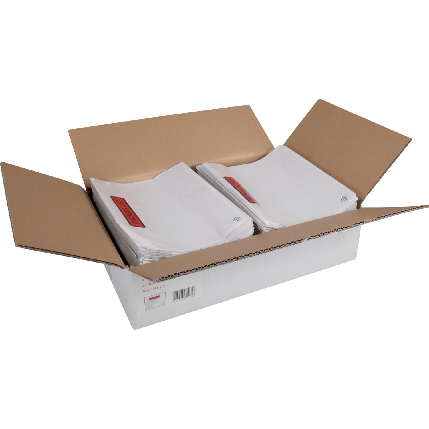 SendProof® Envelop, paklijstenvelop, packing list, 225x165mm, A5/C5, zelfklevend, lDPE, transparant