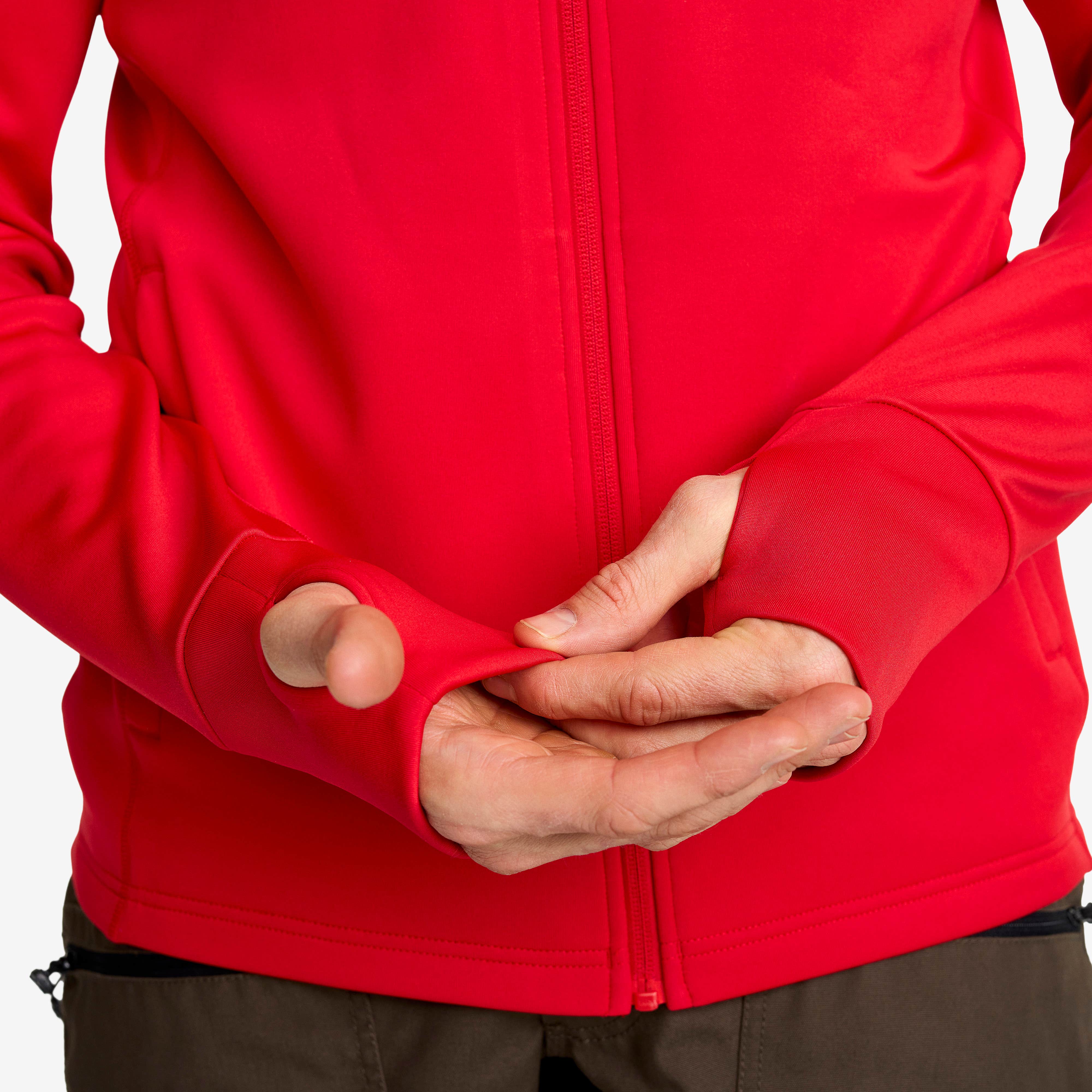 Evolution Stretch Fleece Hoodie Herre Mars Red