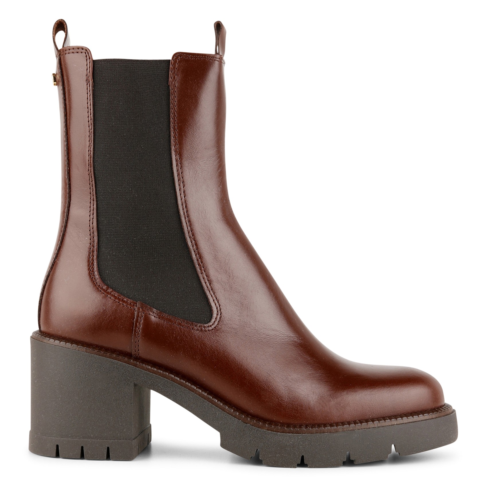 ESTELLE - Bottines en cuir | Marron