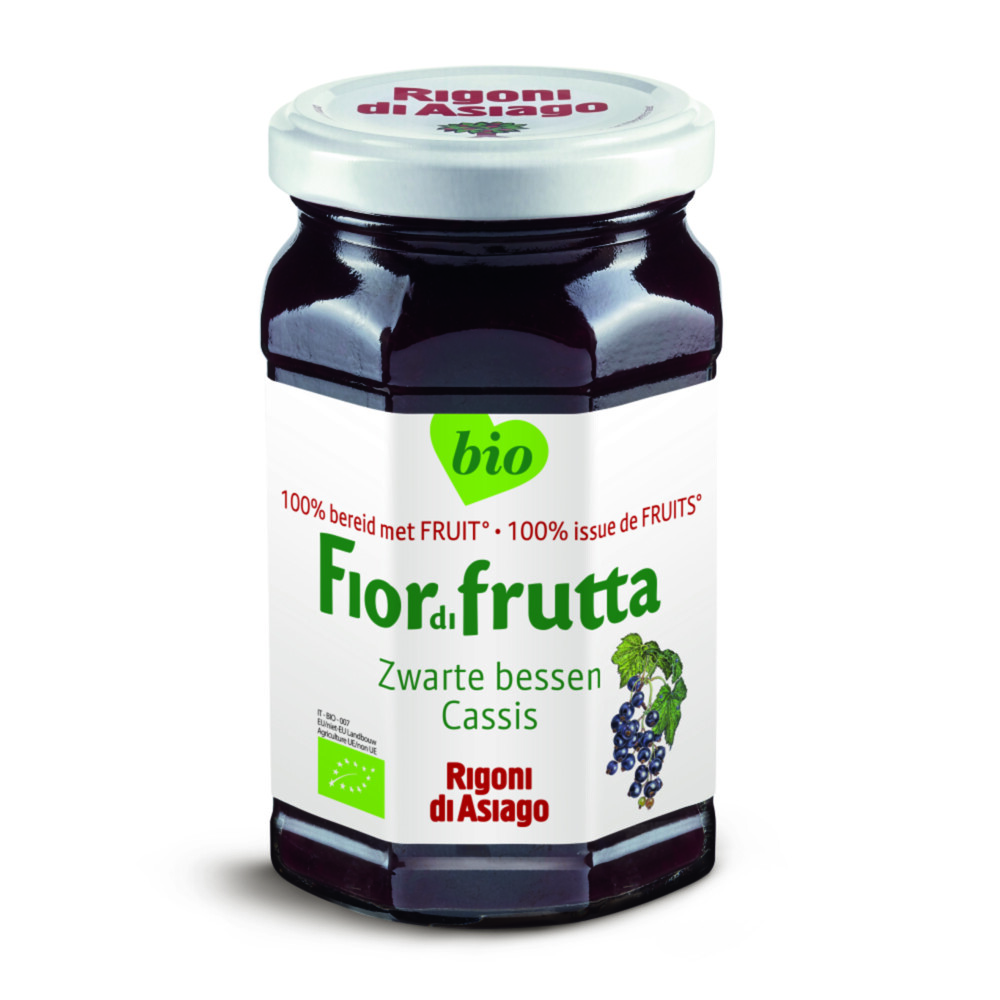 6x Fiordifrutta Jam Zwarte Bessen Bio 250 gr