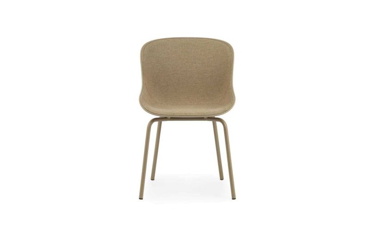 Normann Copenhagen Hyg stoel front upholstery met stalen onderstel Zwart Main Line Flax