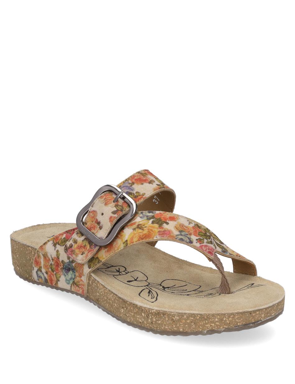 Zehentrenner Tonga 77, beige-multi