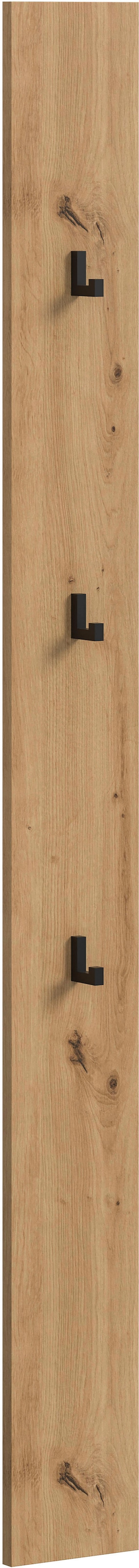 INOSIGN Garderobenpaneel »EVRID, Höhe 160 cm, inkl. 3 Metall-Haken« individuell mit anderen Artikel der Serie EVRID erweiterbar, 1 Stk. tlg. Paneel, Hakenleiste, Wandboard, Garderobe, Wandpaneel